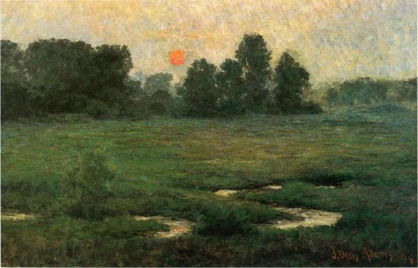An August Sunset - Prarie Dell by John Ottis Adams