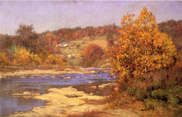 Blue And Gold by John Ottis Adams