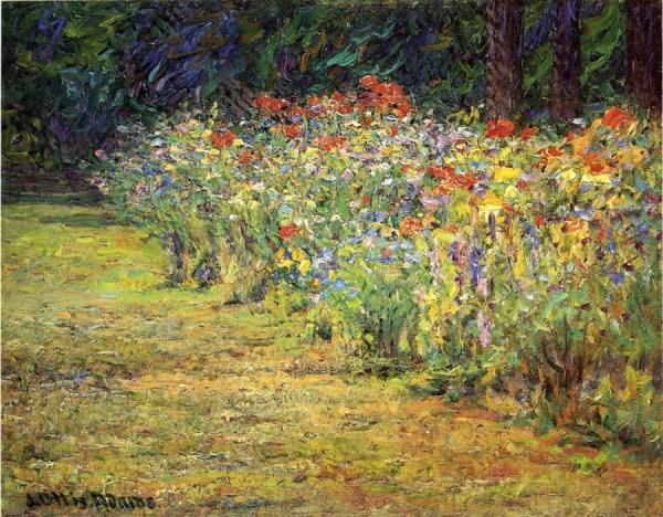Flower Border by John Ottis Adams