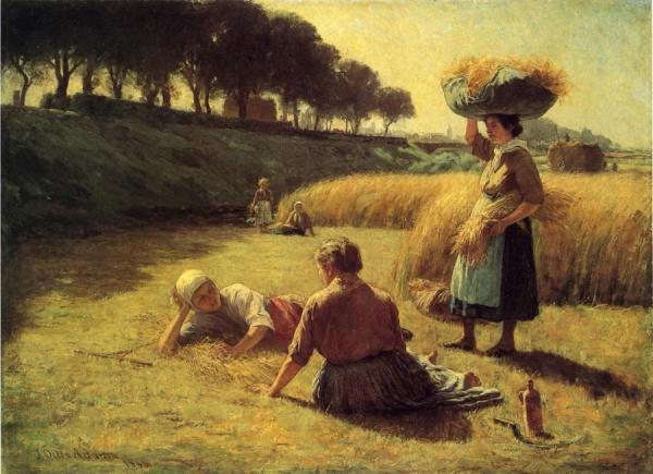 Gleaners At Rest by John Ottis Adams