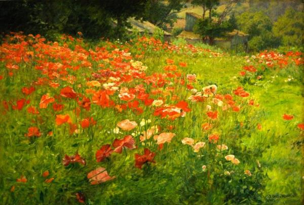 In Poppyland by John Ottis Adams