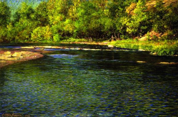 Iredescence Of A Shallow Stream by John Ottis Adams