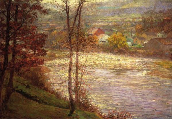 Morning On The Whitewater, Brookille, Indiana by John Ottis Adams