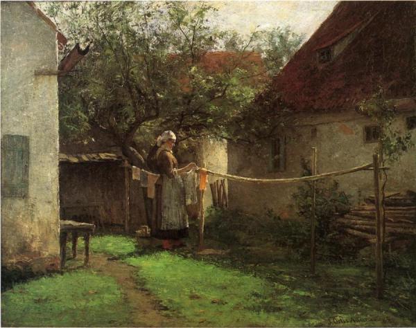 Wash Day, Bavaria by John Ottis Adams