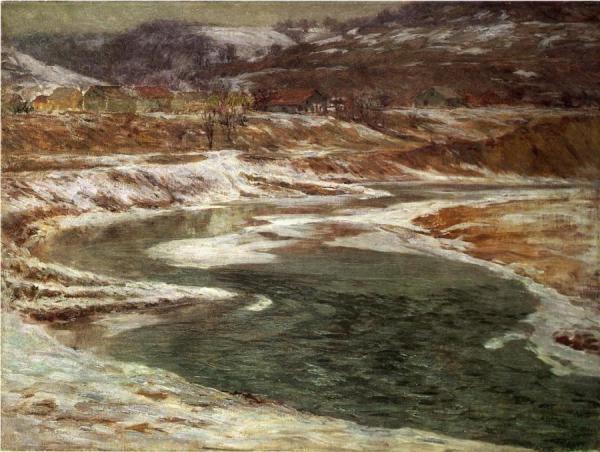 Winter - Brookville by John Ottis Adams