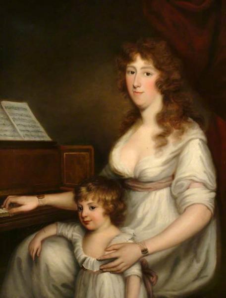 Portrait Of A Lady With Her Child by John Russell