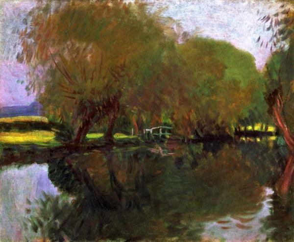 A Backwater At Calcot Near Reading by John Singer Sargent