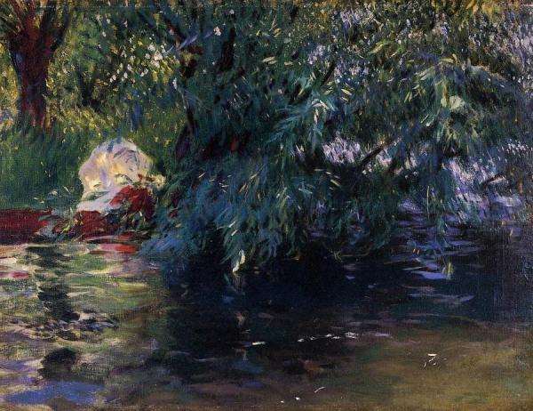 A Backwater At Henley by John Singer Sargent