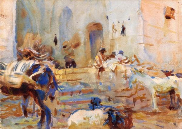 A Fonduk by John Singer Sargent