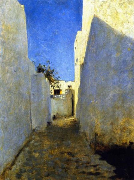 A Moroccan Street Scene by John Singer Sargent