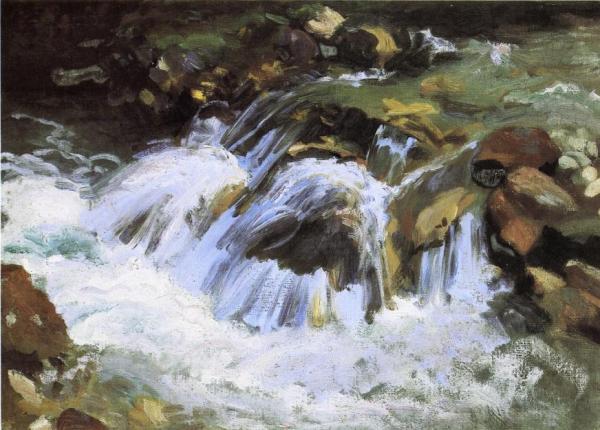 A Mountain Stream, Tyrol by John Singer Sargent
