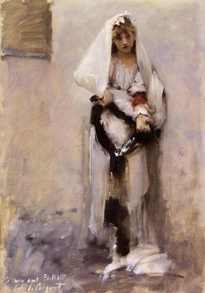A Parisian Beggar Girl by John Singer Sargent