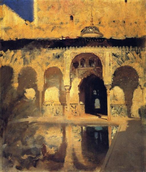 Alhambra, Patio De Los Arrayanes by John Singer Sargent
