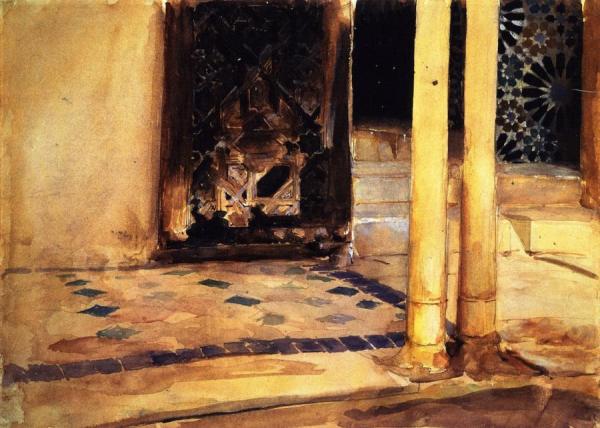 Alhambra, Patio De Los Leones by John Singer Sargent
