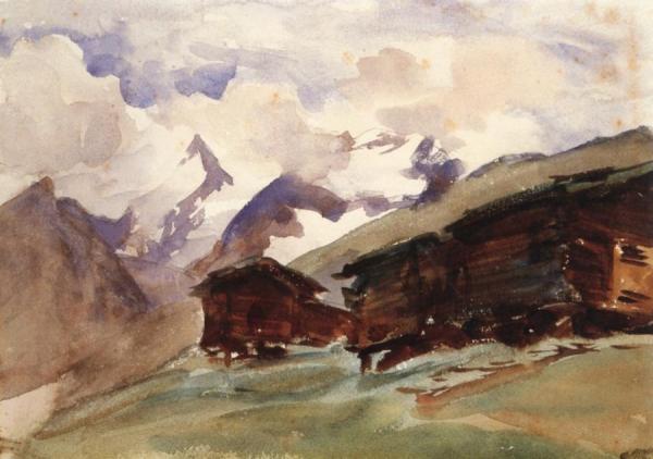 Alpine Huts by John Singer Sargent Oil Painting Reproductions
