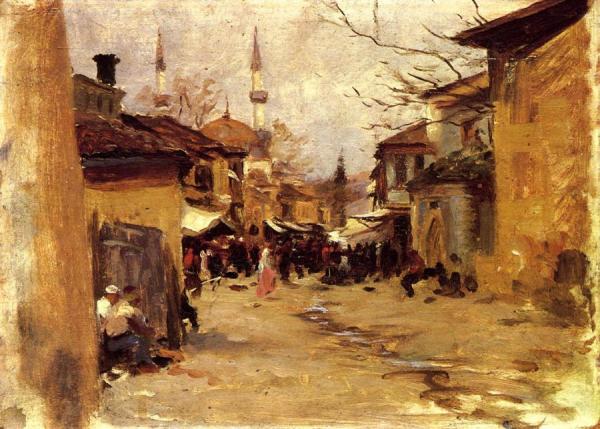 Arab Street Scene by John Singer Sargent Oil Painting Reproductions