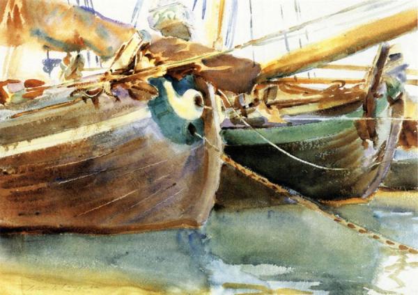 Boats, Venice by John Singer Sargent