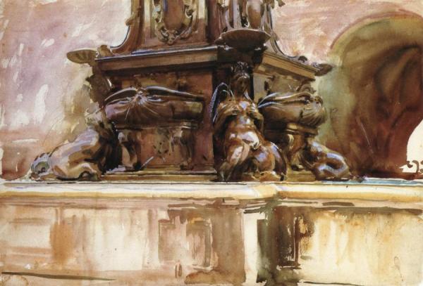 Bologna Fountain by John Singer Sargent