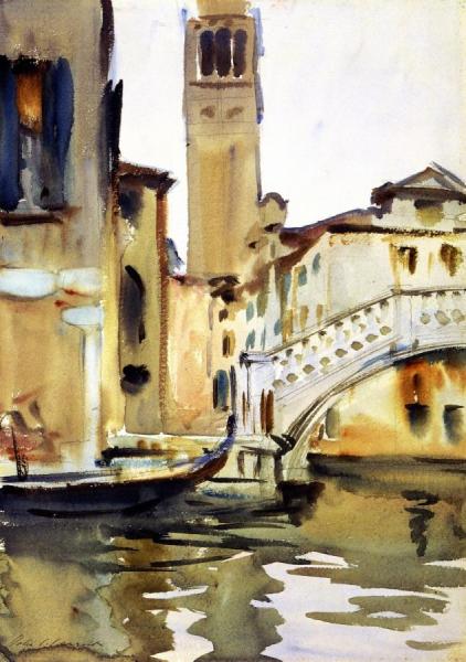 Bridge And Campanile, Venice by John Singer Sargent
