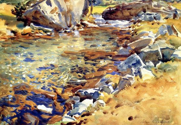 Brook Among The Rocks by John Singer Sargent