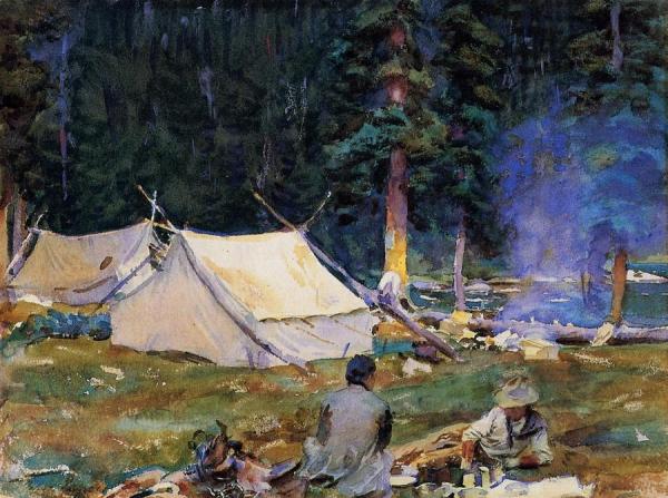 Camping At Lake O'hara by John Singer Sargent