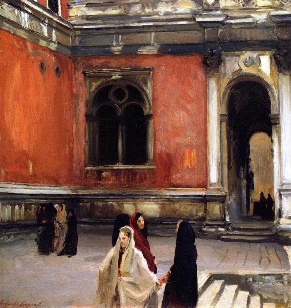 Campo Behind The Scuola Di San Rocco by John Singer Sargent