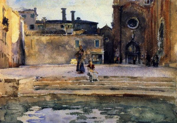 Campo Di Frari, Venice by John Singer Sargent