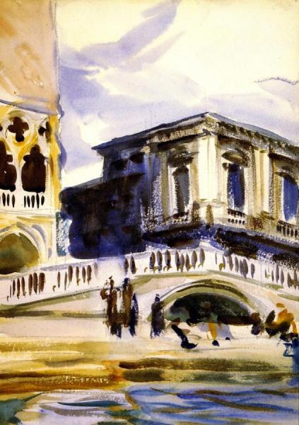 Doge's Palace And Prison by John Singer Sargent