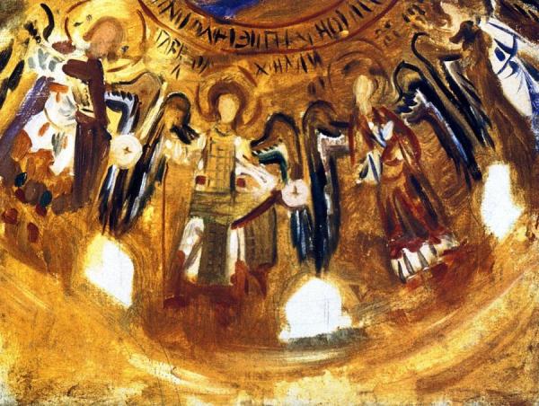 Dome Of The Cappella Palatina, Palermo by John Singer Sargent