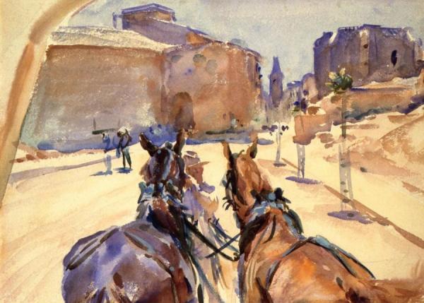 Driving In Spain by John Singer Sargent Oil Painting Reproductions