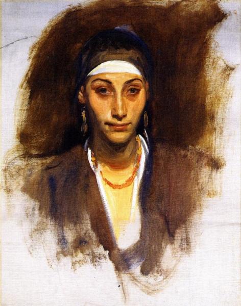 Egyptian Woman With Earrings by John Singer Sargent Oil Painting Reproductions