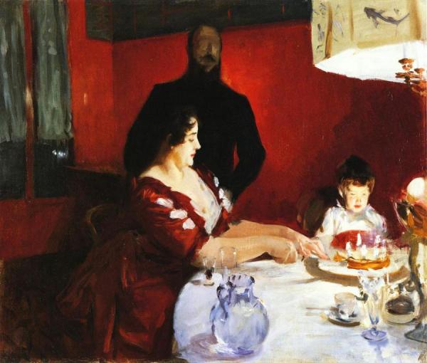 Fete Famillale: The Birthday Party by John Singer Sargent