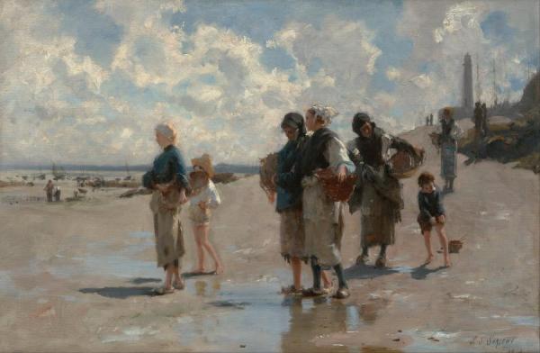 Fishing For Oysters At Cancale by John Singer Sargent