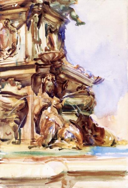 Fountain At Bologna by John Singer Sargent