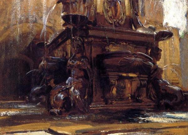 Fountain At Bologna by John Singer Sargent