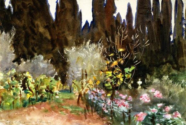 Gardens At Florence by John Singer Sargent Oil Painting Reproductions