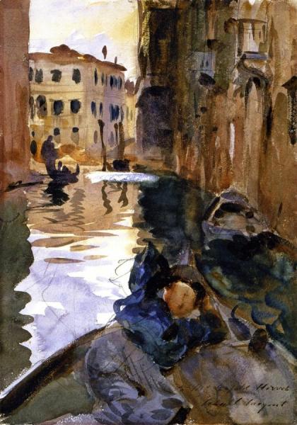 Gondolier Resting by John Singer Sargent