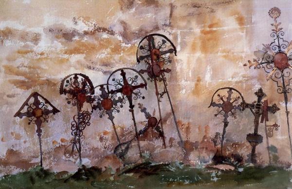 Graveyard In The Tyrol by John Singer Sargent