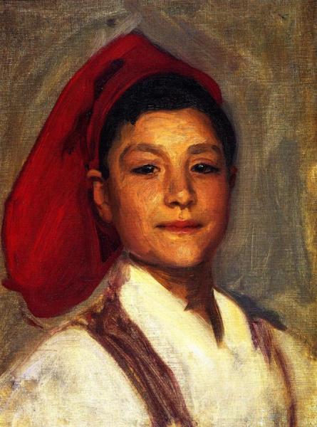 Head Of A Neapolitan Boy by John Singer Sargent
