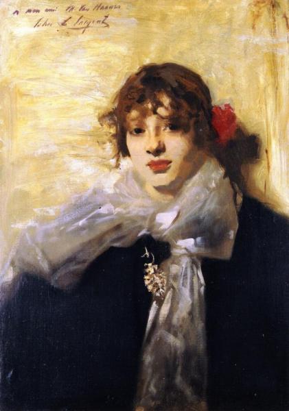 Head Of A Young Woman by John Singer Sargent