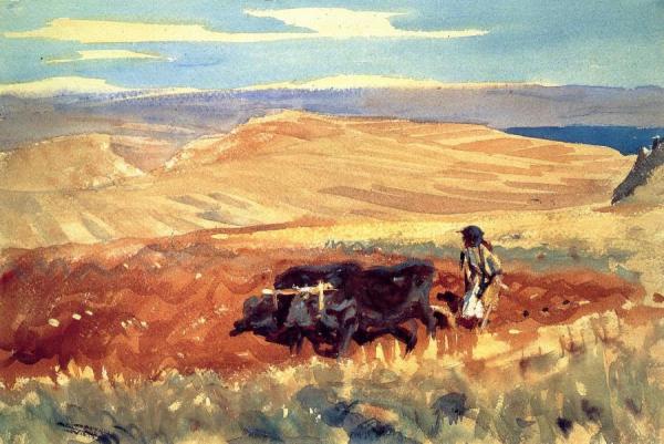 Hills Of Galilee by John Singer Sargent