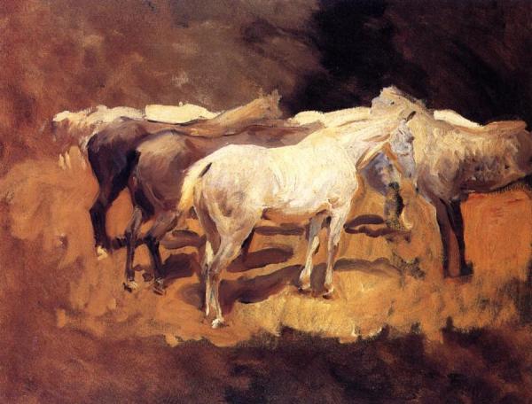 Horses At Palma by John Singer Sargent