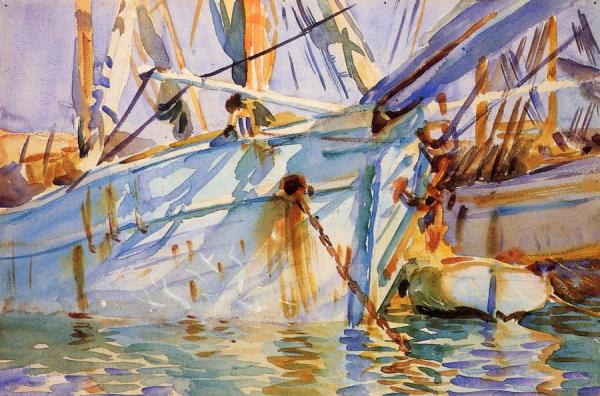 In A Levantine Port by John Singer Sargent