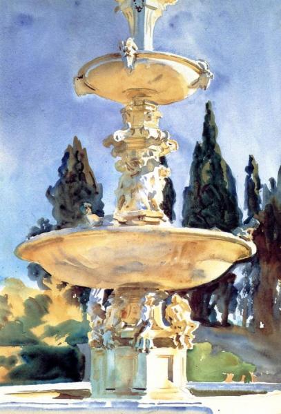 In A Medici Villa by John Singer Sargent