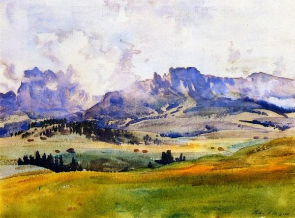 In The Dolomited by John Singer Sargent