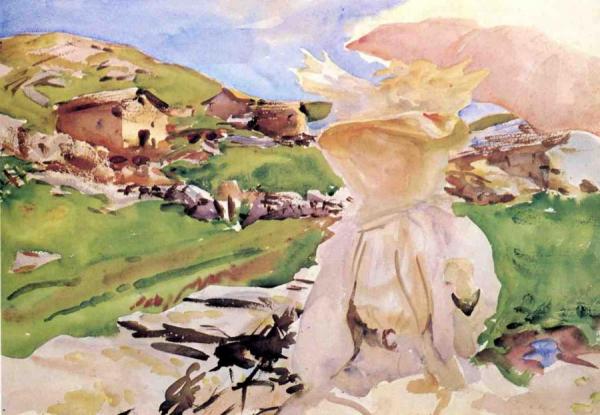 In The Simplon Pass by John Singer Sargent