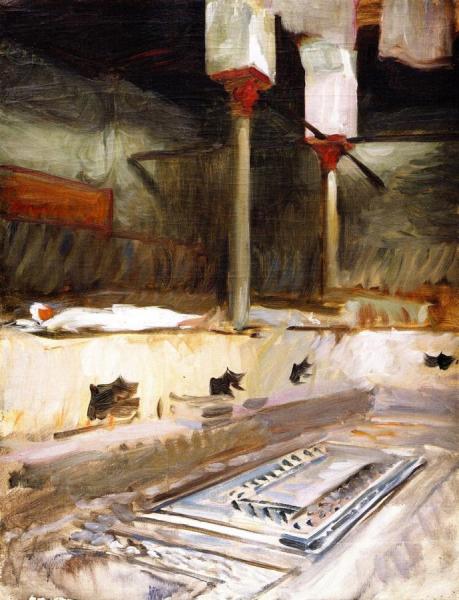 Interior Of A Bath House by John Singer Sargent Oil Painting Reproductions