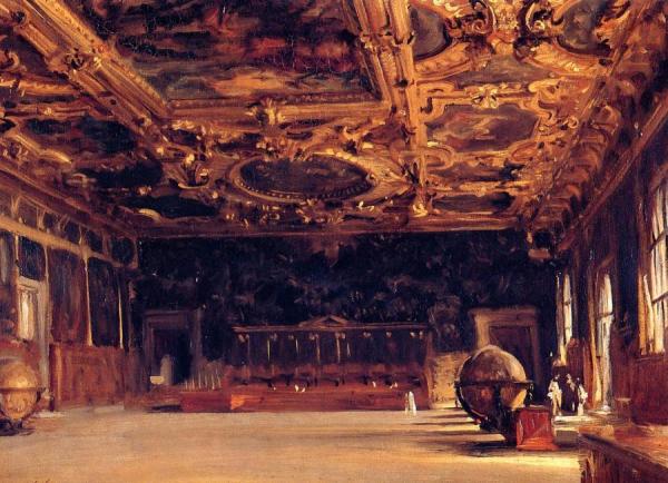 Interior Of The Doge's Palace by John Singer Sargent