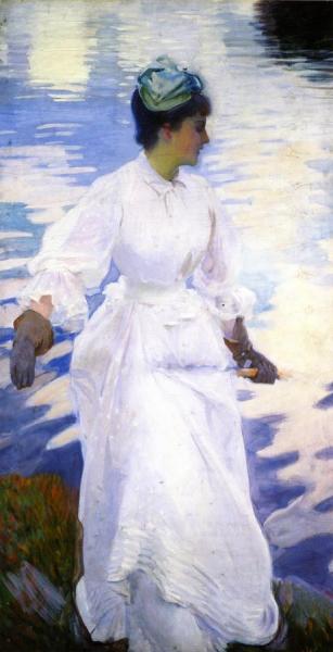 Lady Fishing - Mrs. Ormand by John Singer Sargent