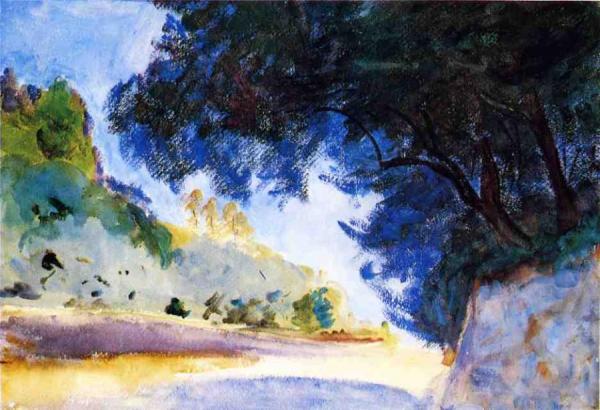 Landscape, Olive Trees, Corfu by John Singer Sargent